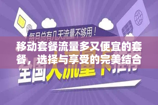 移动套餐流量多又便宜的套餐，选择与享受的完美结合