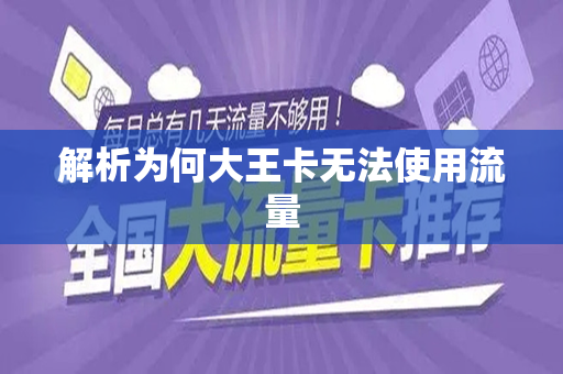 解析为何大王卡无法使用流量