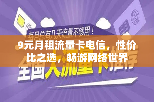 9元月租流量卡电信，性价比之选，畅游网络世界
