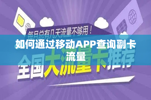 如何通过移动APP查询副卡流量