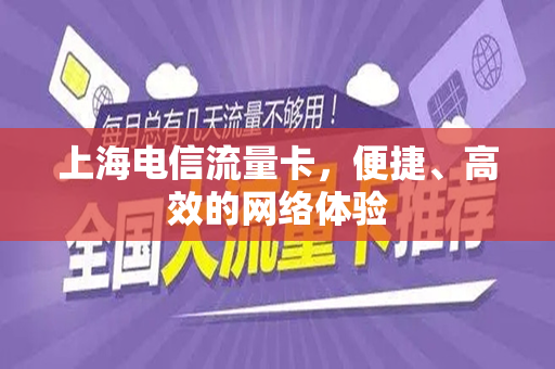 上海电信流量卡，便捷、高效的网络体验