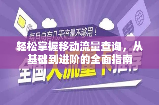 轻松掌握移动流量查询，从基础到进阶的全面指南