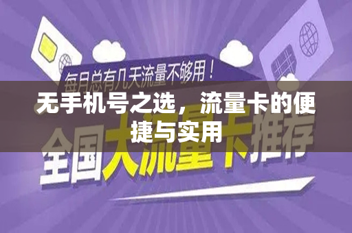 无手机号之选，流量卡的便捷与实用