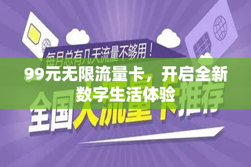 99元无限流量卡，开启全新数字生活体验