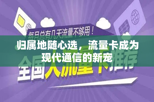 归属地随心选，流量卡成为现代通信的新宠