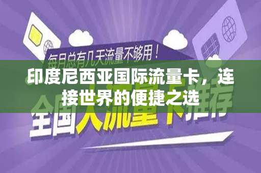 印度尼西亚国际流量卡，连接世界的便捷之选