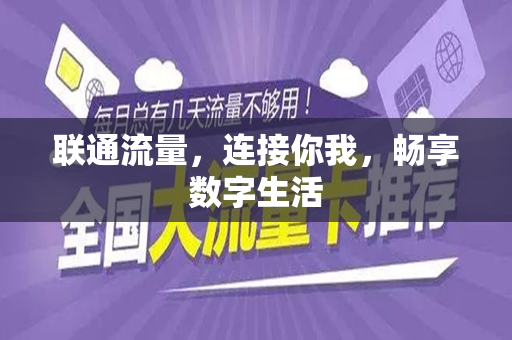 联通流量，连接你我，畅享数字生活