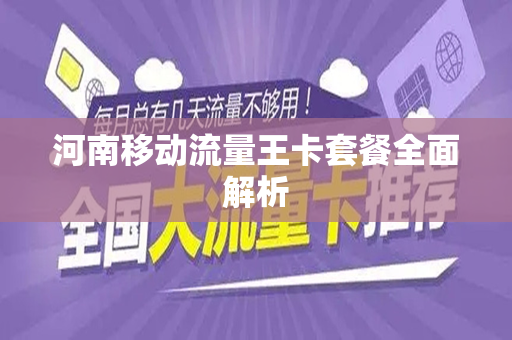 河南移动流量王卡套餐全面解析