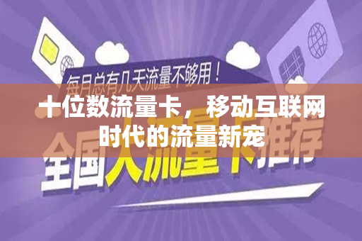 十位数流量卡，移动互联网时代的流量新宠