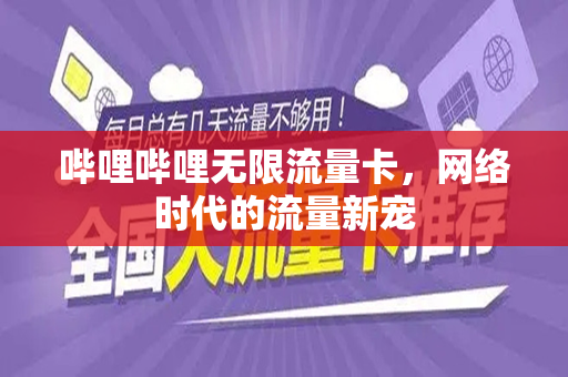 哔哩哔哩无限流量卡，网络时代的流量新宠