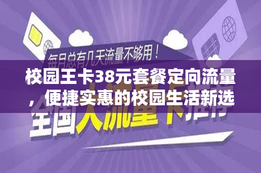 校园王卡38元套餐定向流量，便捷实惠的校园生活新选择