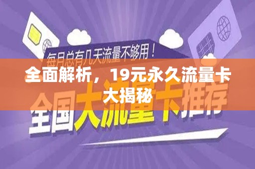 全面解析，19元永久流量卡大揭秘