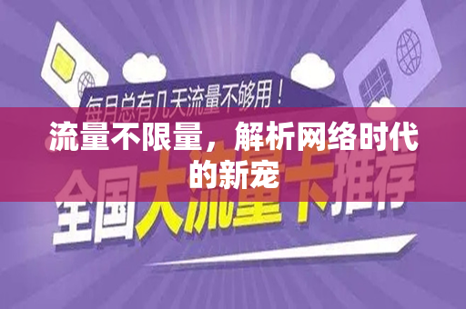 流量不限量，解析网络时代的新宠