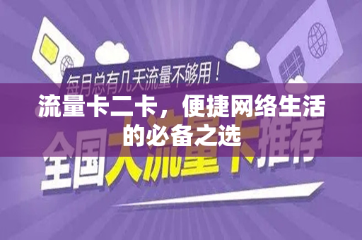 流量卡二卡，便捷网络生活的必备之选