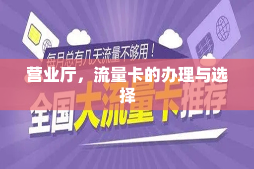 营业厅，流量卡的办理与选择