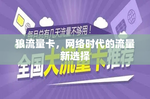 狼流量卡，网络时代的流量新选择
