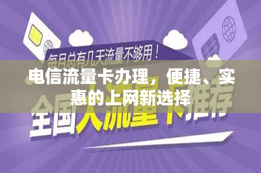 电信流量卡办理，便捷、实惠的上网新选择