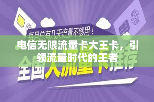 电信无限流量卡大王卡，引领流量时代的王者