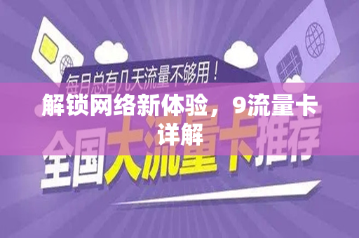 解锁网络新体验，9流量卡详解