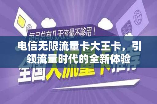 电信无限流量卡大王卡，引领流量时代的全新体验