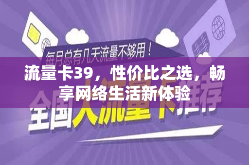 流量卡39，性价比之选，畅享网络生活新体验