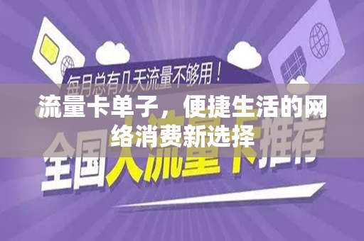 流量卡单子，便捷生活的网络消费新选择
