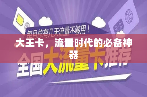 大王卡，流量时代的必备神器