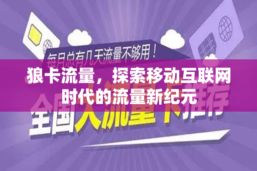狼卡流量，探索移动互联网时代的流量新纪元