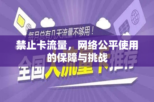 禁止卡流量，网络公平使用的保障与挑战