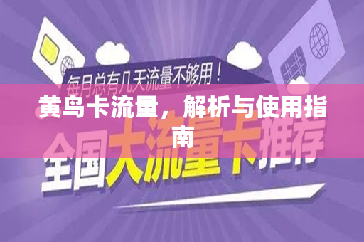 黄鸟卡流量，解析与使用指南
