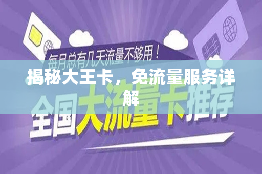 揭秘大王卡，免流量服务详解