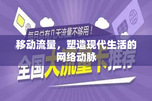 移动流量，塑造现代生活的网络动脉