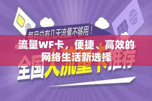 流量WF卡，便捷、高效的网络生活新选择