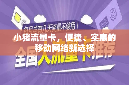 小猪流量卡，便捷、实惠的移动网络新选择