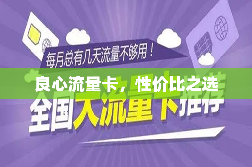 良心流量卡，性价比之选