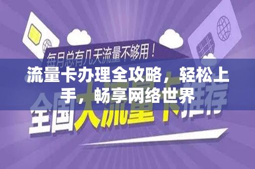 流量卡办理全攻略,轻松上手,畅享网络世界