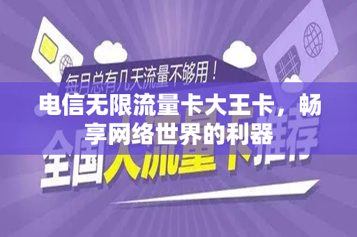 电信无限流量卡大王卡,畅享网络世界的利器