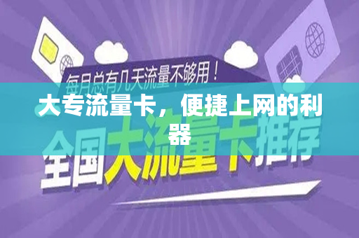大专流量卡,便捷上网的利器