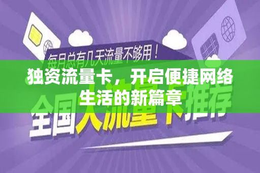 独资流量卡,开启便捷网络生活的新篇章
