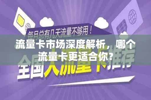 流量卡市场深度解析,哪个流量卡更适合你?