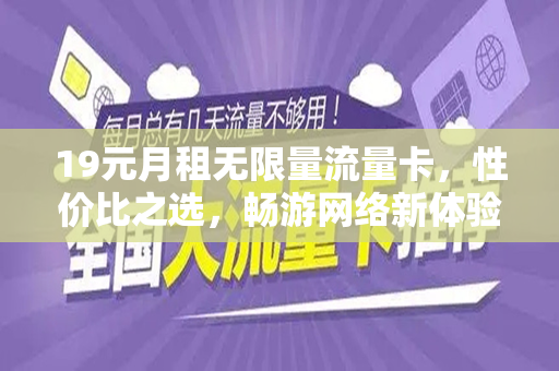 19元月租无限量流量卡，性价比之选，畅游网络新体验