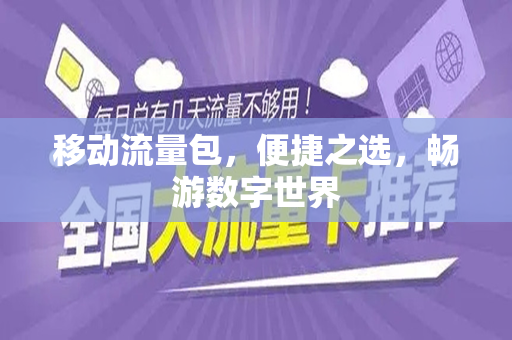 移动流量包，便捷之选，畅游数字世界