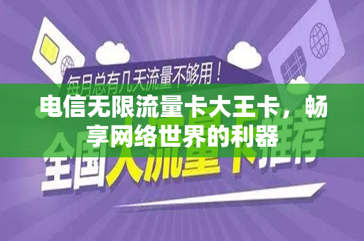电信无限流量卡大王卡,畅享网络世界的利器