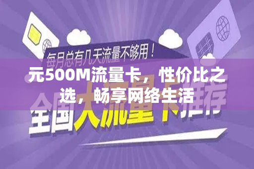 元500M流量卡，性价比之选，畅享网络生活