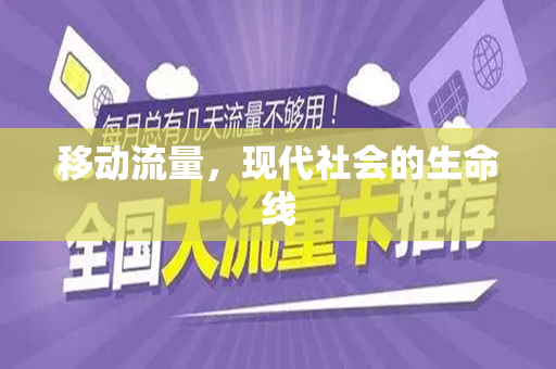 移动流量，现代社会的生命线