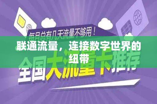 联通流量，连接数字世界的纽带