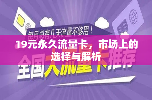 19元永久流量卡，市场上的选择与解析