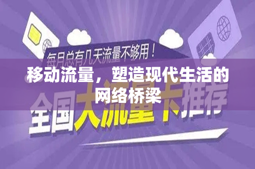 移动流量，塑造现代生活的网络桥梁