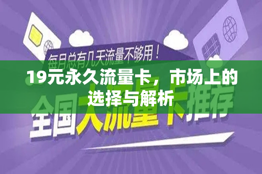 19元永久流量卡，市场上的选择与解析