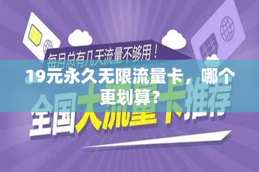 19元永久无限流量卡，哪个更划算？